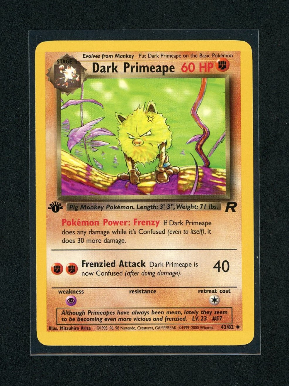 Dark Primeape - Rocket - 1st Edition