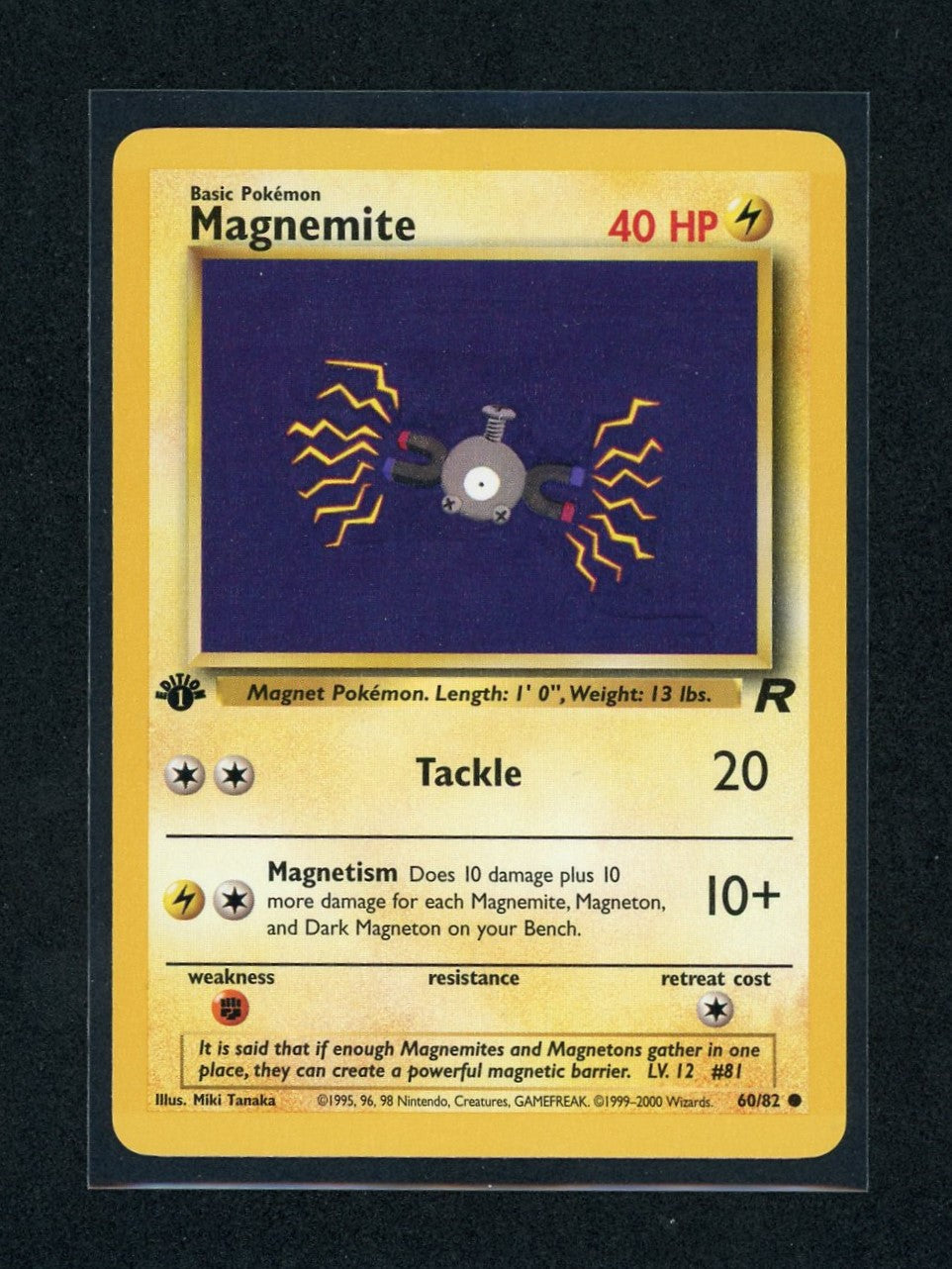 Magnemite - Rocket - 1st Edition