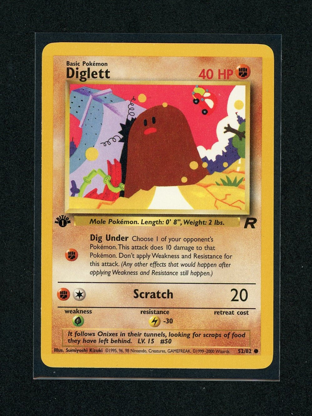 Diglett - Rocket - 1st Edition