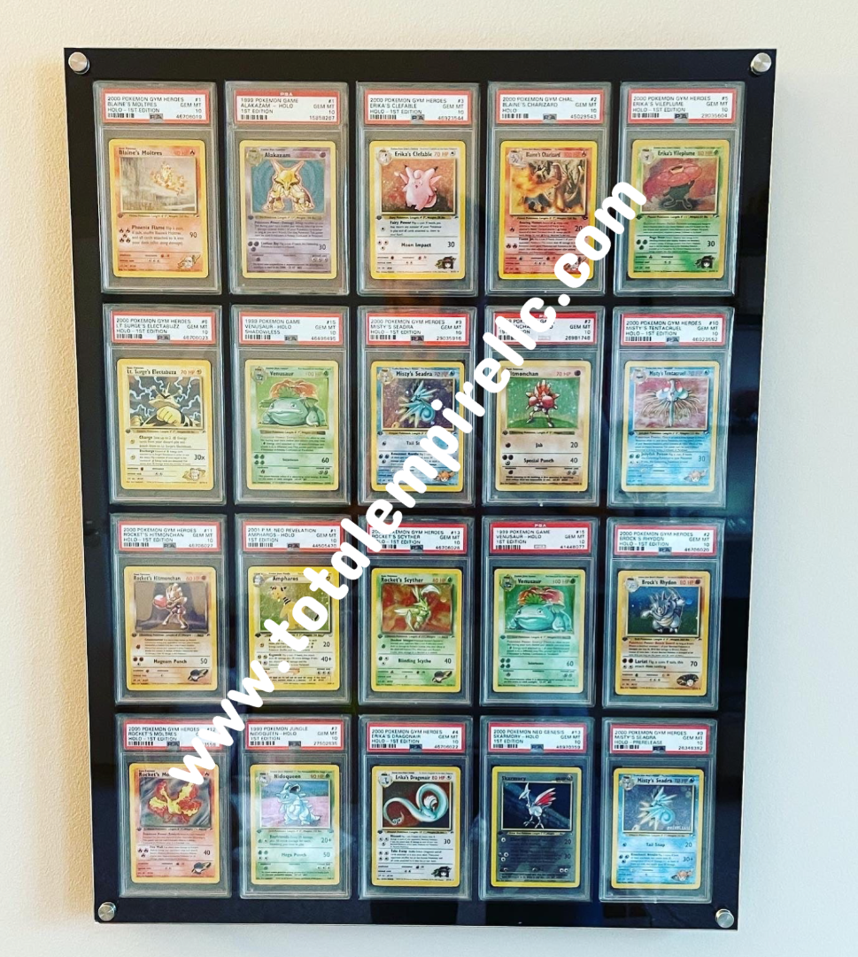 PSA Card Display Case Wall Mount 20 Slots