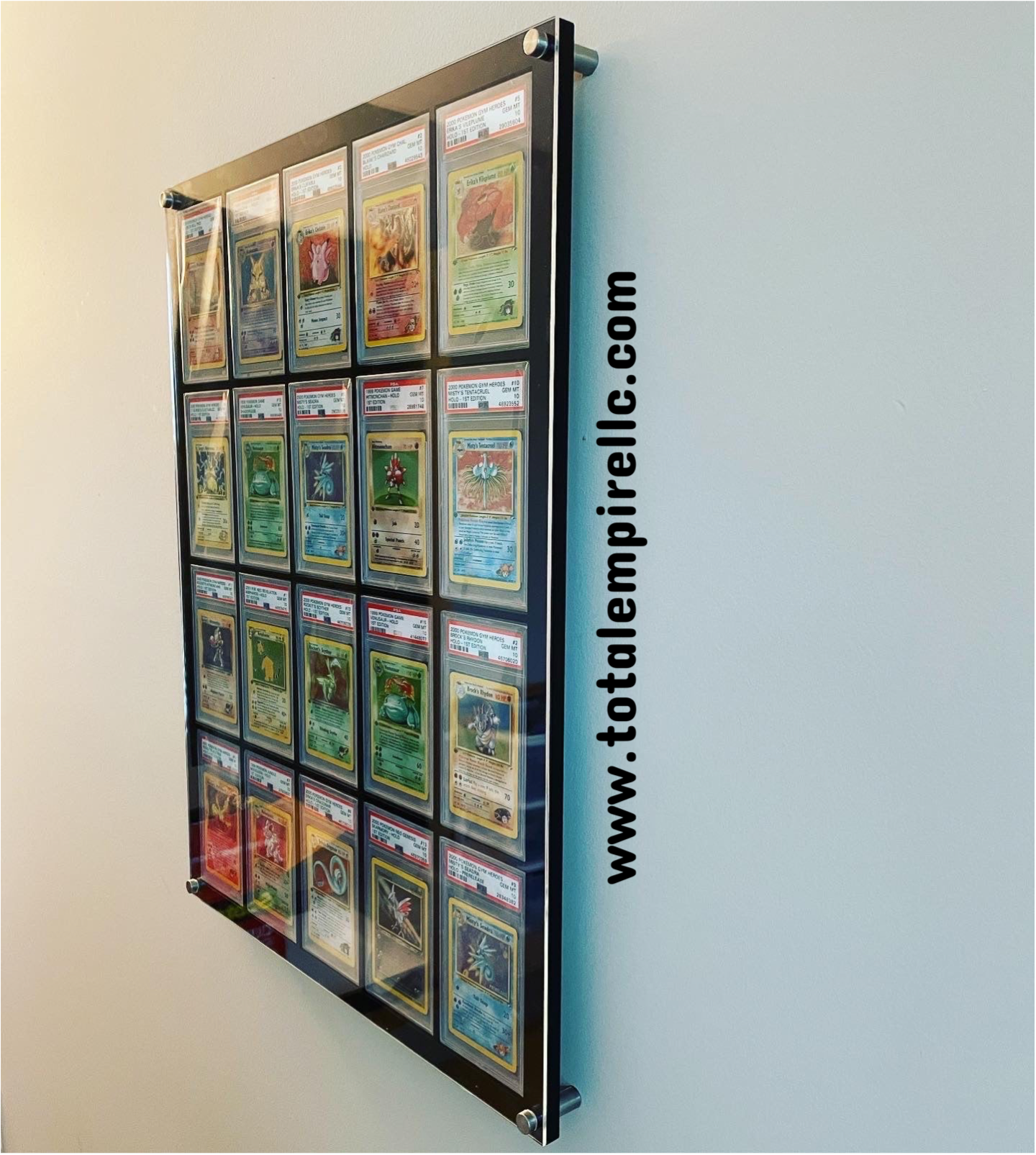 PSA Card Display Case Wall Mount 20 Slots