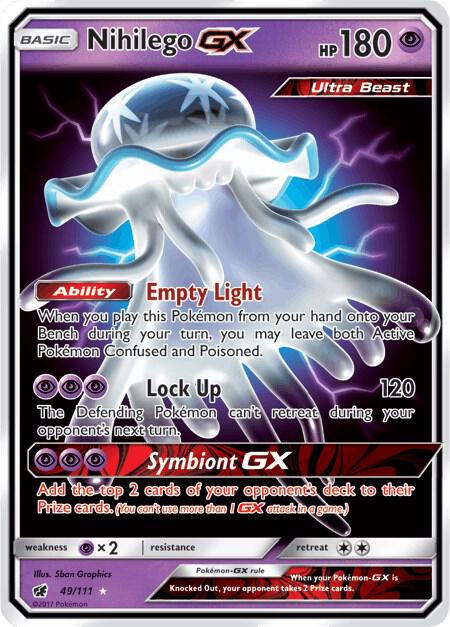 Nihilego GX Holo Ultra Rare SM - Crimson Invasion 49/111 NM