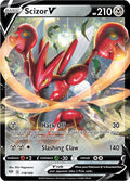 Scizor V Holo Ultra Rare SWSH03: Darkness Ablaze 118/189 NM