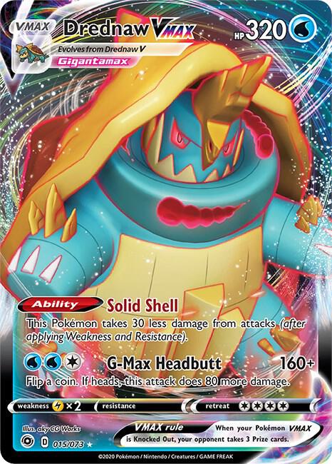 Drednaw VMAX Holo Ultra Rare Champion's Path 15/73 NM