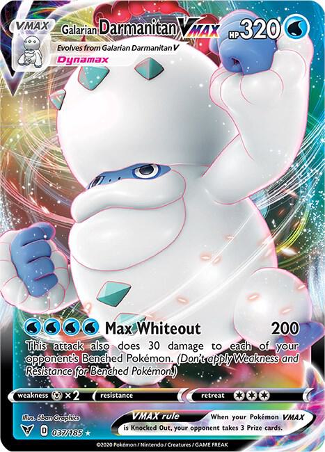 Galarian Darmanitan VMAX Holo Ultra Rare SWSH04: Vivid Voltage 037/185 NM