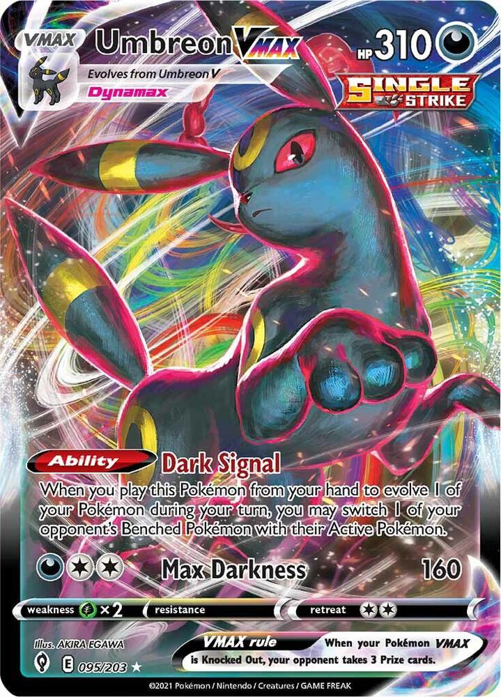 Umbreon VMAX Holo Ultra Rare SWSH07: Evolving Skies 095/203 NM