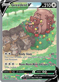 Greedent V (Alternate Full Art) Holo Ultra Rare SWSH08: Fusion Strike 257/264 NM