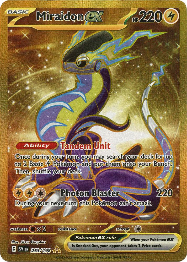 Miraidon ex Holo Hyper Rare SV01: Scarlet & Violet Base Set 253/198 NM