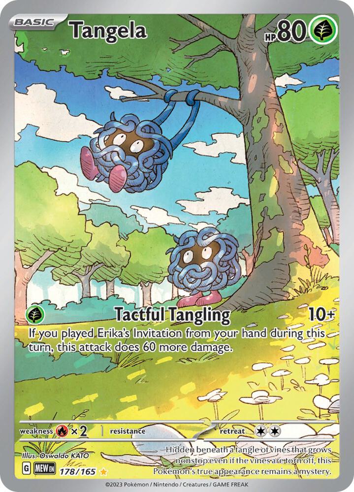 Tangela Holo Illustration Rare SV: Scarlet & Violet 151 178/165 NM
