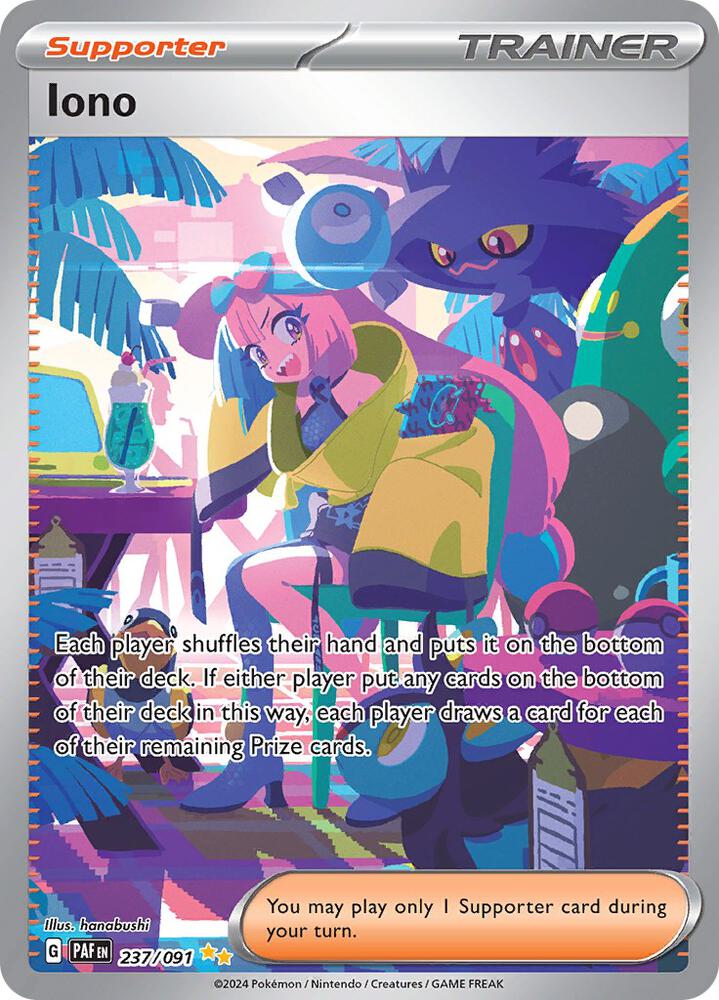 Iono Holo Special Illustration Rare SV: Paldean Fates 237/091 NM