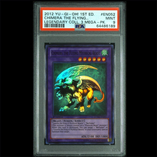 2012 Yu-Gi-Oh! Chimera the Flying Mythical Beast Legendary Collection 3 PSA 9