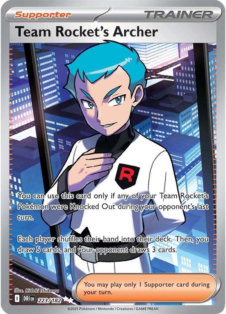 Team Rocket's Archer Holo Ultra Rare SV10: Destined Rivals 223/182 NM