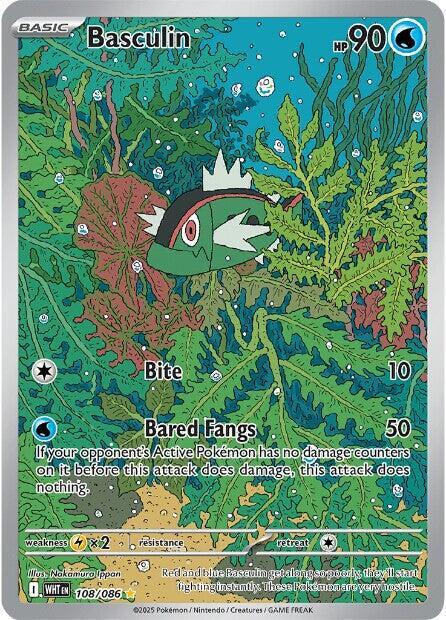 Basculin Holo Illustration Rare SV: White Flare 108/086 NM