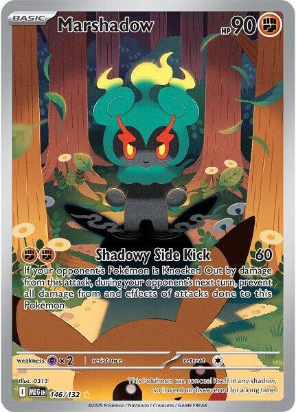 Marshadow Holo Illustration Rare ME01: Mega Evolution 146/132 NM