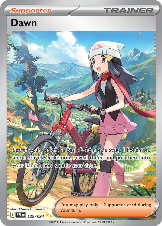 Dawn Holo Special Illustration Rare ME02: Phantasmal Flames 129/094 NM