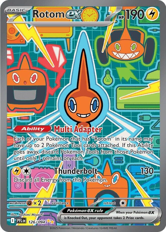 Rotom ex Holo Special Illustration Rare ME02: Phantasmal Flames 126/094 NM