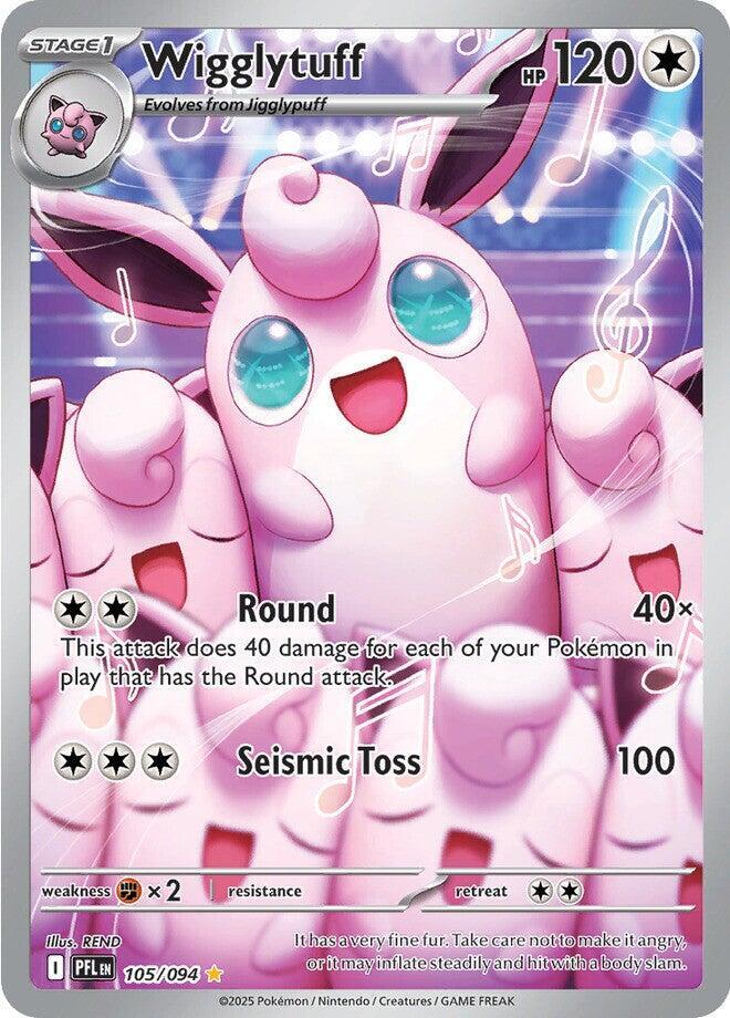 Wigglytuff Holo Illustration Rare ME02: Phantasmal Flames 105/094 NM