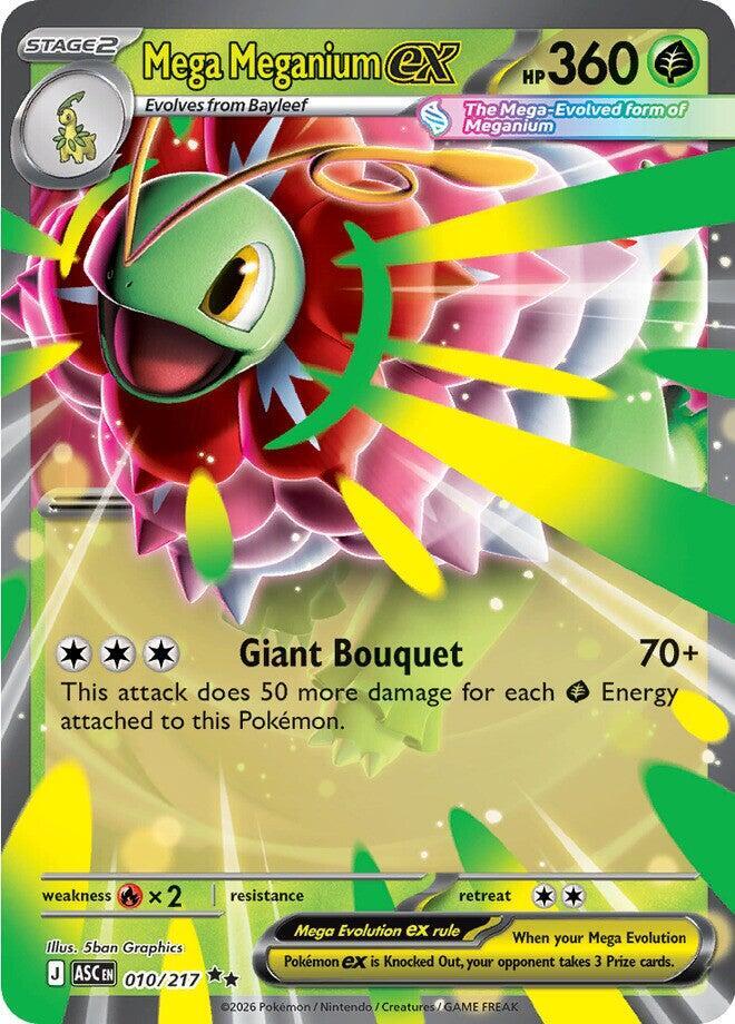 Mega Meganium ex Holo Double Rare ME: Ascended Heroes 010/217 NM