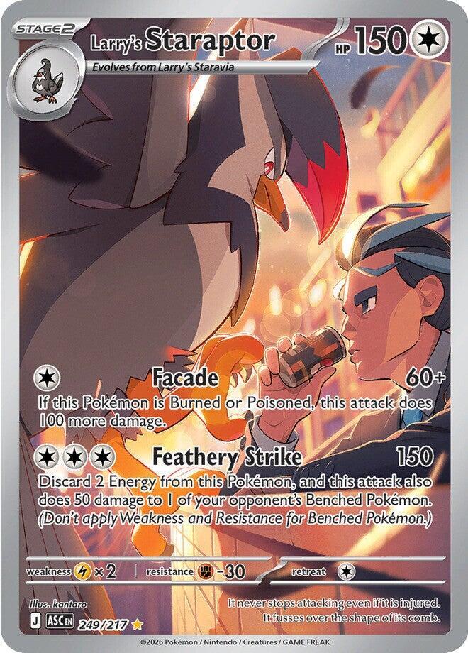 Larry's Staraptor Holo Illustration Rare ME: Ascended Heroes 249/217 NM
