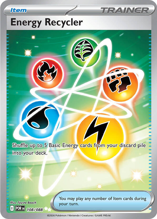 Energy Recycler Holo Ultra Rare ME03: Perfect Order 108/088 NM
