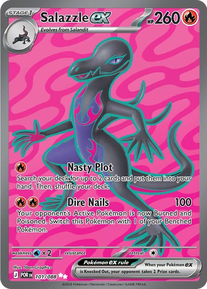 Salazzle ex Holo Ultra Rare ME03: Perfect Order 101/088 NM