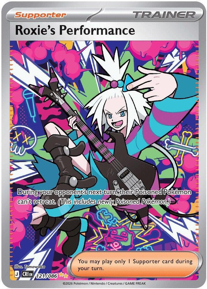 Roxie's Performance Holo Special Illustration Rare ME04: Chaos Rising 121/086 NM