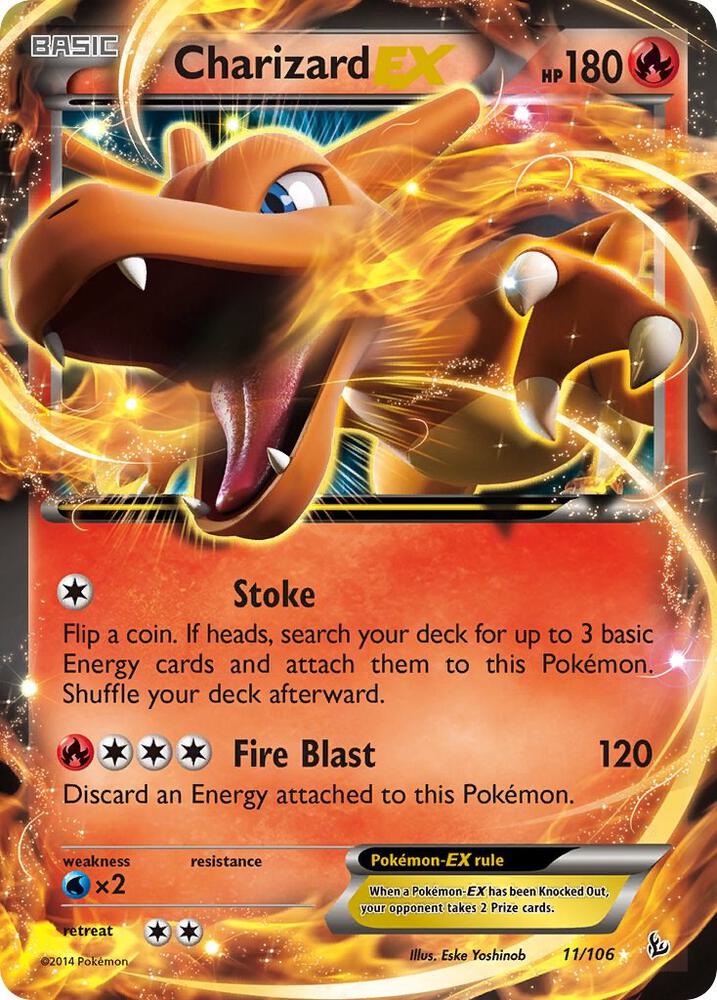 Charizard EX (11) Holo Ultra Rare XY - Flashfire 11/106 HP